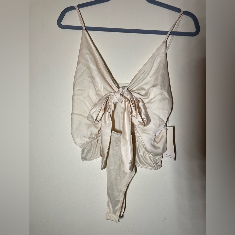 NWT satin bodysuit